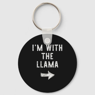Chaveiro Estou Com O Llama Roupa de Casal Divertida de Hall