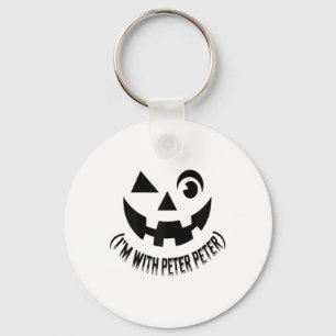 Chaveiro Estou com Peter Pumpkin Eater Casais de Halloween