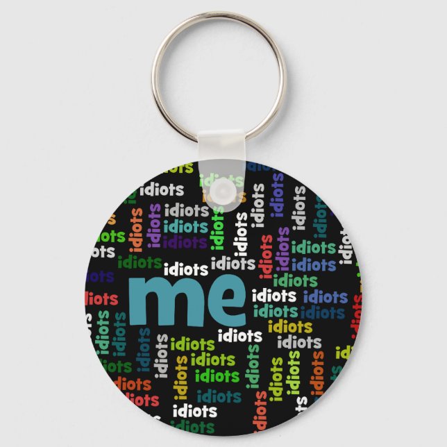 Chaveiro Estou completamente cercado por um grupo de idiota (Frente)