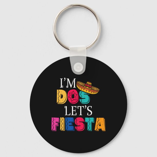 Chaveiro Estou Dos Vamos Festejar Taco Twosday 2º Aniversár (Frente)
