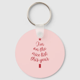 Chaveiro Estou na lista certa este ano