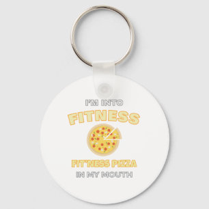 Chaveiro Estou na Pizza de Ajustado na minha Boca