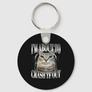 Chaveiro Estou Prestes a Desmaiar Gato Olhando Fixamente En