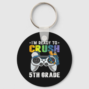 Chaveiro Estou pronto para esmagar o jogo de vídeo do 5 par