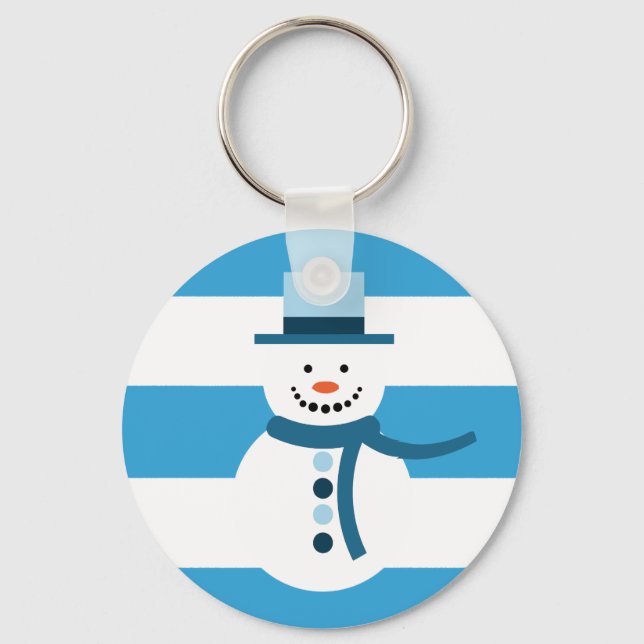 Chaveiro Estou Sonhando com um boneco de neve de inverno br (Frente)