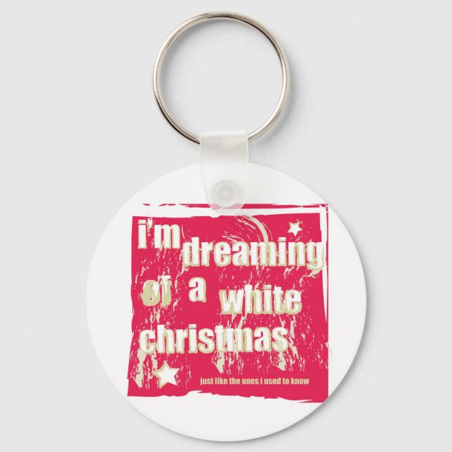 Chaveiro Estou sonhando com um Natal branco (Frente)