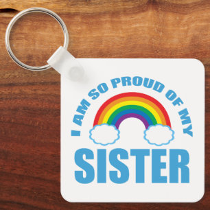 Chaveiro Estou tão orgulhoso da minha irmã Orgulho gay do a