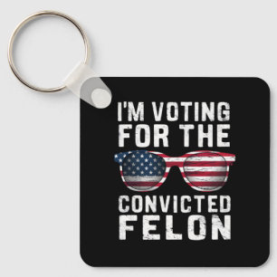 Chaveiro Estou votando no réu condenado pró Trump 2024