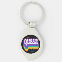 Chaveiro Estranho. Orgulho LGBT+. Arco-íris.  Pingente de c