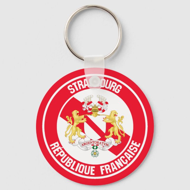 Chaveiro Estrasburgo Round Emblem (Frente)