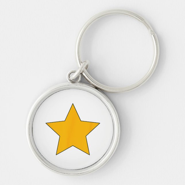 Chaveiro Estrela Amarela (Frente)