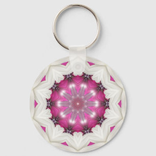 Chaveiro Estrela cor-de-rosa extravagante