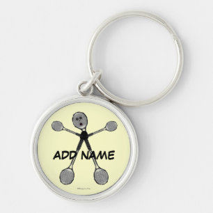 Chaveiro Estrela de Badminton Personalizada