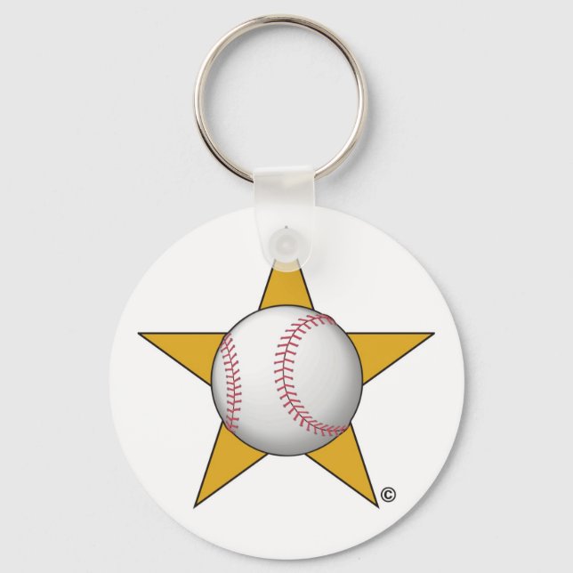 Chaveiro Estrela de Baseball (Frente)