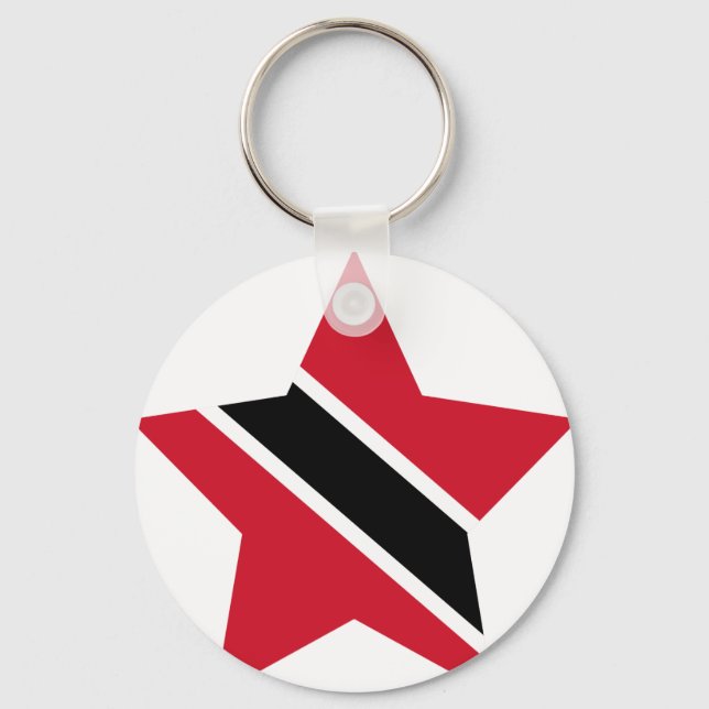 Chaveiro Estrela de Trinidad+e+Tobago (Frente)
