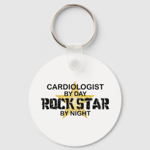 Chaveiro Estrela do rock do cardiologista em a noite