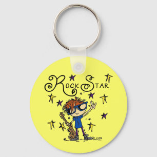 Chaveiro Estrela do rock do menino do Redhead
