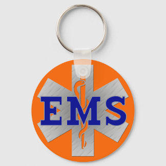 Chaveiro Estrela Prateada da Vida com EMS Azul