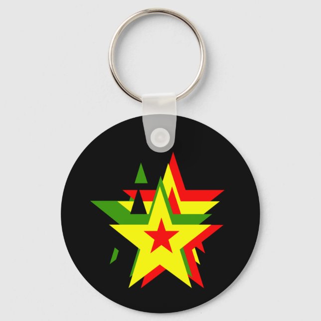 Chaveiro Estrela Reggae (Frente)