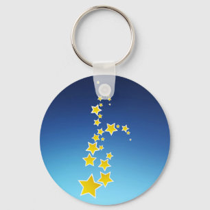 Chaveiro Estrelas amarelas em queda
