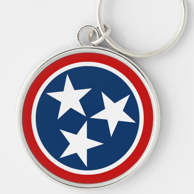 Chaveiro Estrelas brancas de Sinalizador do Tennessee (Frente)