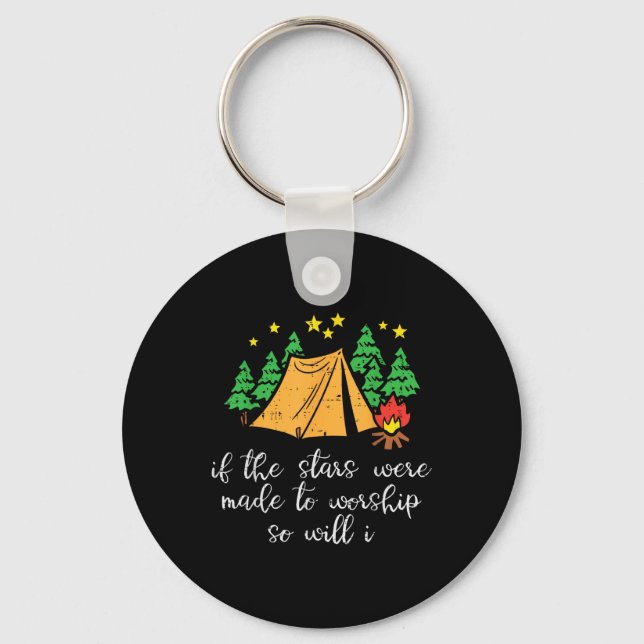 Chaveiro Estrelas De Acampamento Feitas A Cultos Cristãos (Frente)