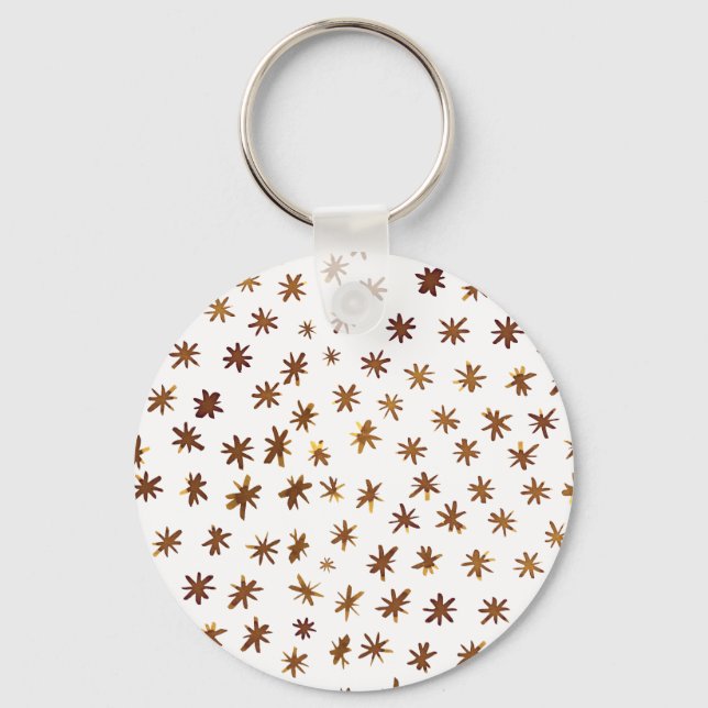 Chaveiro Estrelas de aquarela - âmbar (Frente)
