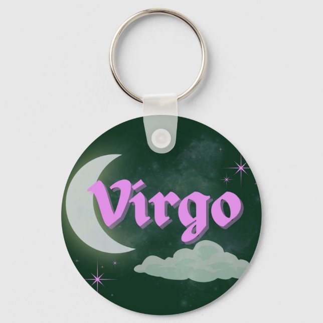 Chaveiro Estrelas de Nuvem de Sonho Estético Virgo Celestia (Frente)