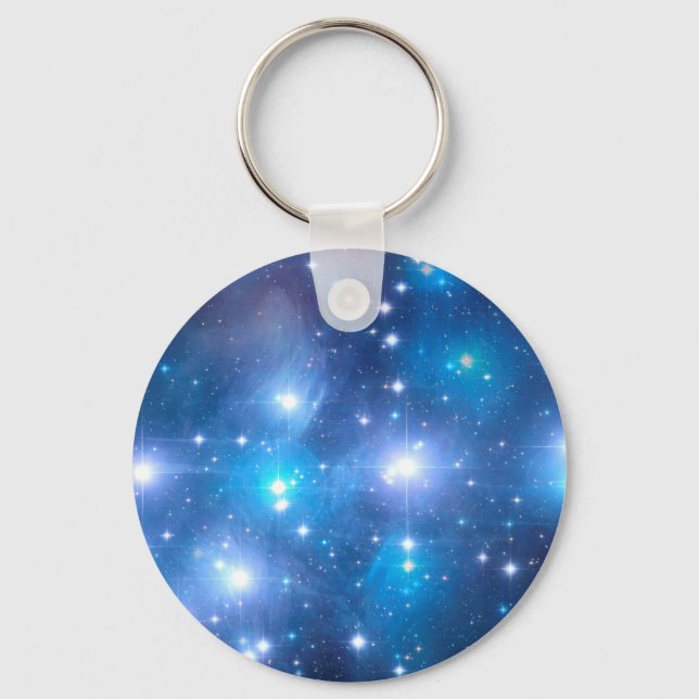 Chaveiro Estrelas do Universo Azul + suas ideias (Frente)