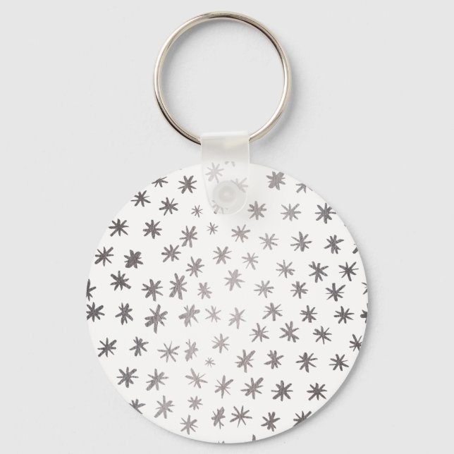 Chaveiro Estrelas metálicas - prata (Frente)