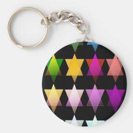 Chaveiro Estrelas Multicolores de David