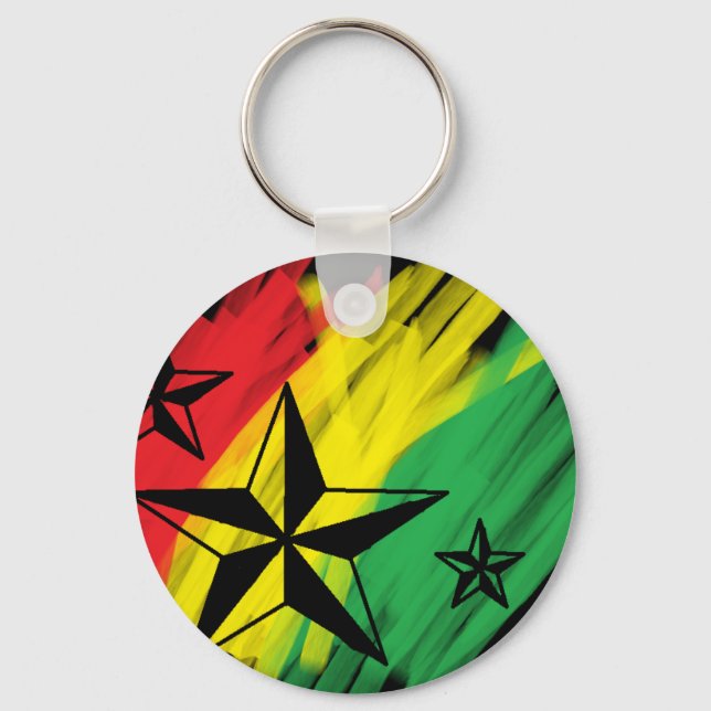 Chaveiro estrelas reggae (Frente)