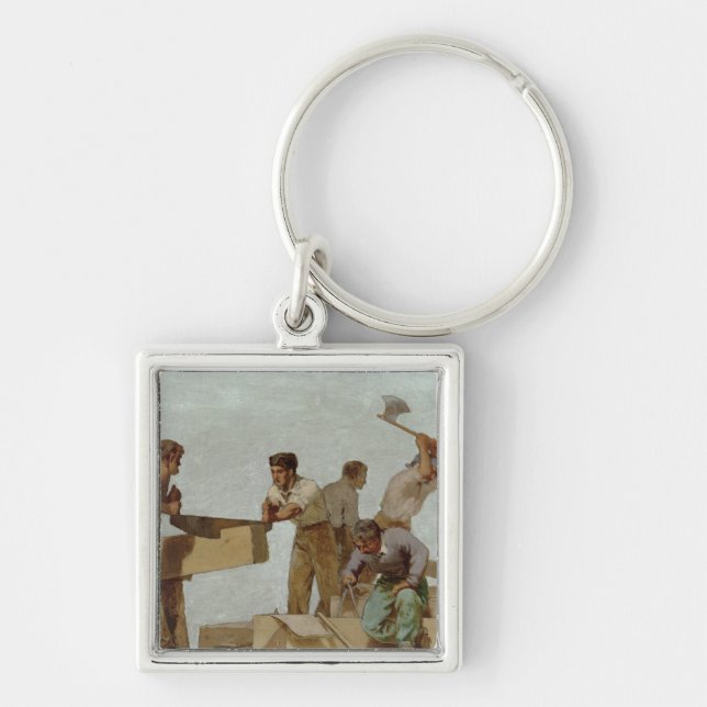 Chaveiro Estrutura de madeira (Frente)