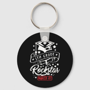 Chaveiro Estudante De 5 Grau Rock Star Arrastou-A Engraçada