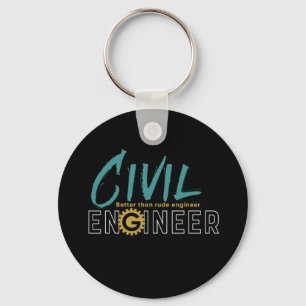Chaveiro Estudante engraçado do engenheiro civil do