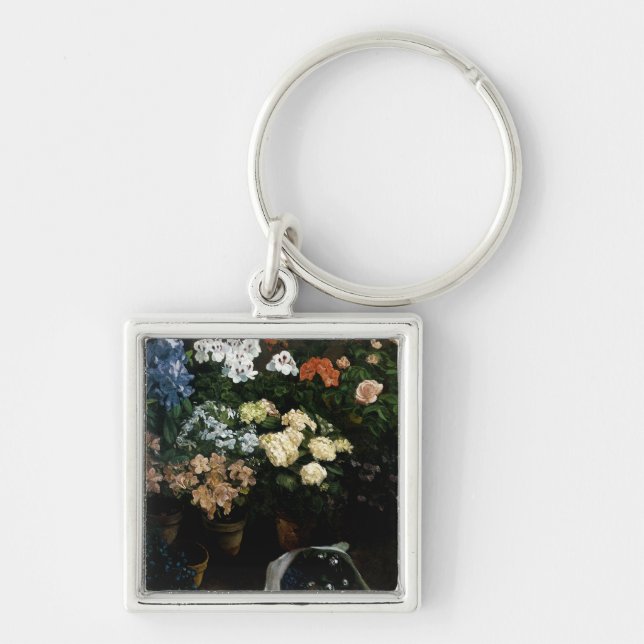 Chaveiro Estudo de Flores por Frederic Bazille (Frente)
