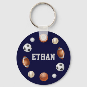 Chaveiro Ethan World of Sports Key Chain - Azul