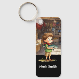 Chaveiro Etiqueta de bagagem dos amantes da pesca