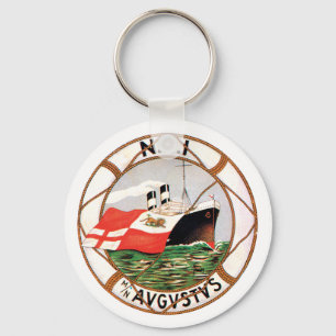 Chaveiro Etiqueta Vintage Ocean Liner