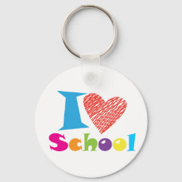 Chaveiro Eu Adoro A Escola. De volta à escola. Graduação de