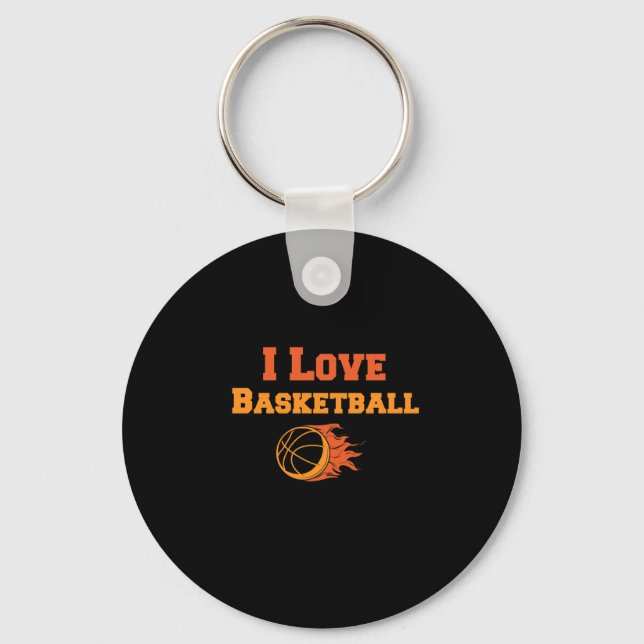 Chaveiro Eu Adoro Basquete. (Frente)