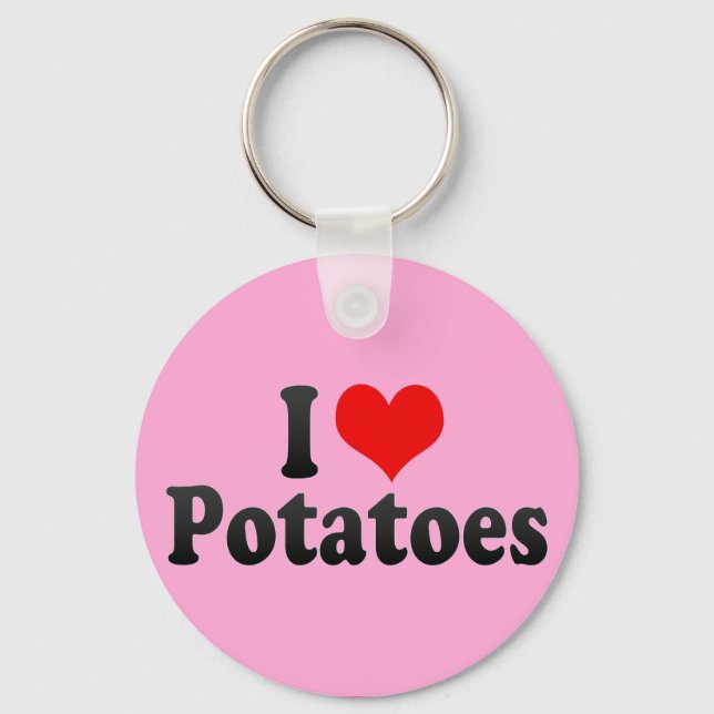 Chaveiro Eu Adoro Batatas (Frente)