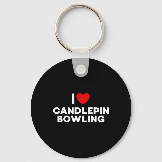 Chaveiro Eu Adoro Camisa De Boliche De Velas (Frente)