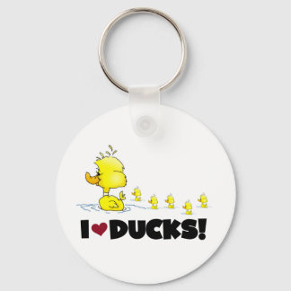 Chaveiro Eu adoro Camisetas de Patos e presentes