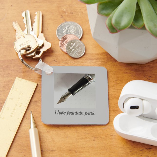 Chaveiro Eu adoro Canetas de fontes (Mesa)