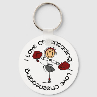Chaveiro Eu adoro Cheerleader Cheerhead Stick