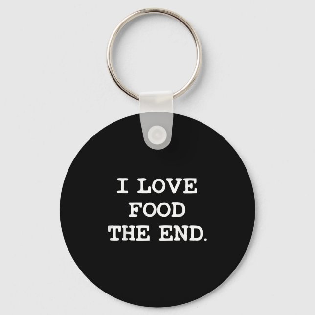 Chaveiro Eu Adoro Comida No Fim. (Frente)