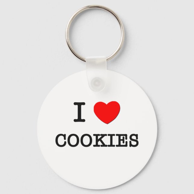 Chaveiro Eu adoro COOKIES ( comida ) (Frente)