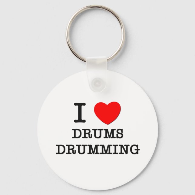 Chaveiro Eu Adoro Drumming (Frente)