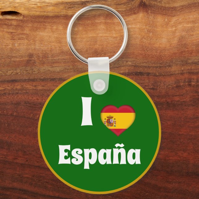 Chaveiro Eu adoro Espanha e Coração Espanhol - viagem / esp (Frente)